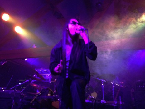 Vocalist Manny Lopez of Unconscious Minds. Photo by Alec Damiano.