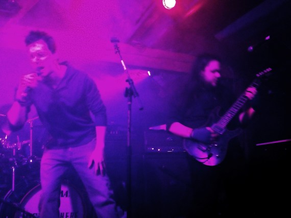 Power metal outfit NightSphere. Pictured are singer CJ McConnell and guitarist Elsthon Gomez. Photo by Alec Damiano. 