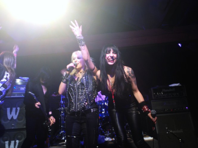 Sister Sin joined DORO onstage for a memorable rendition of "All We Are". Photo by Alec Damiano. 