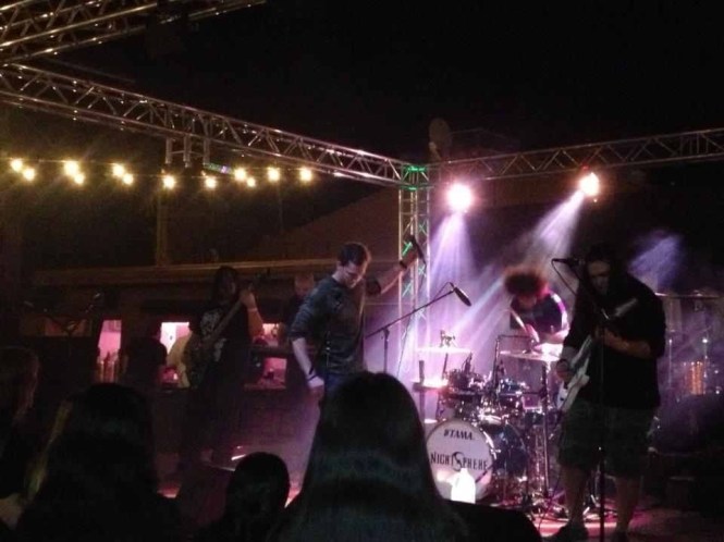NigthSphere performing in February 2013. Photo courtesy NightSphere's official Facebook. 