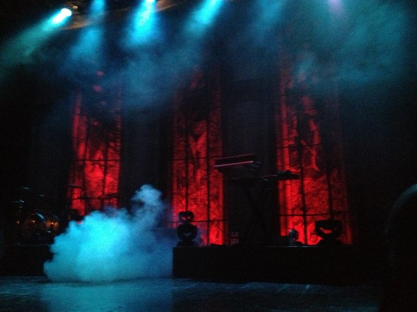A "secular haze" fills the room before Ghost goes on. Photo by Alec Damiano.